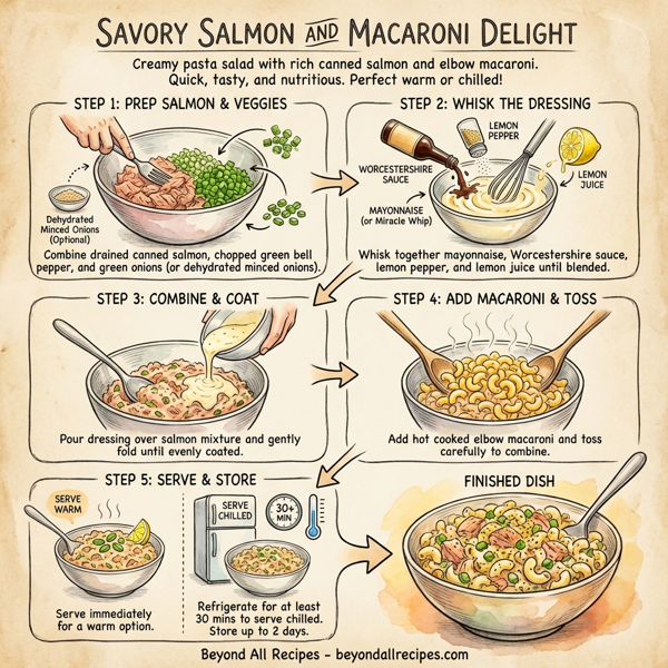Savory Salmon and Macaroni Delight instructions