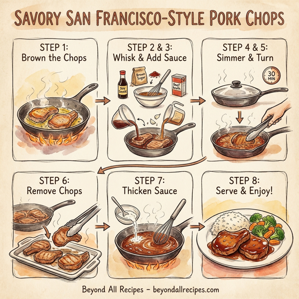 Savory San Francisco-Style Pork Chops instructions