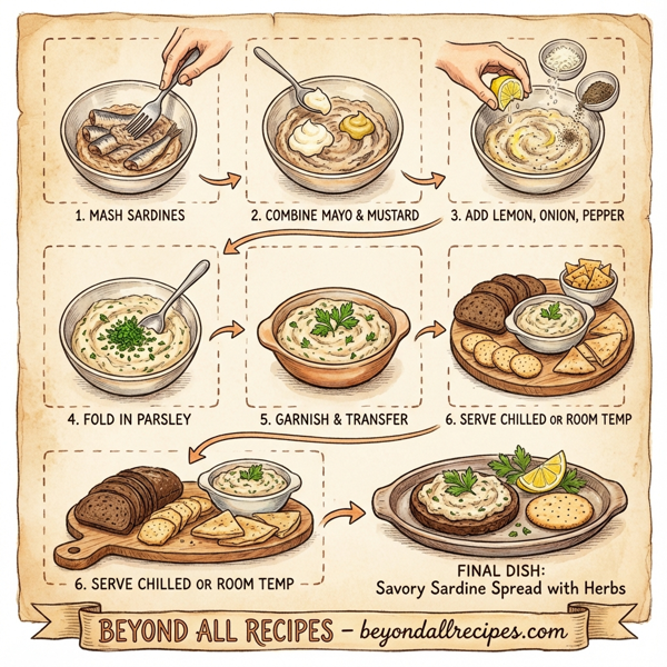 Savory Sardine Spread with Herbs instructions