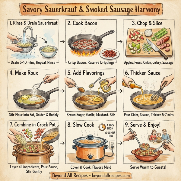 Savory Sauerkraut & Smoked Sausage Harmony instructions