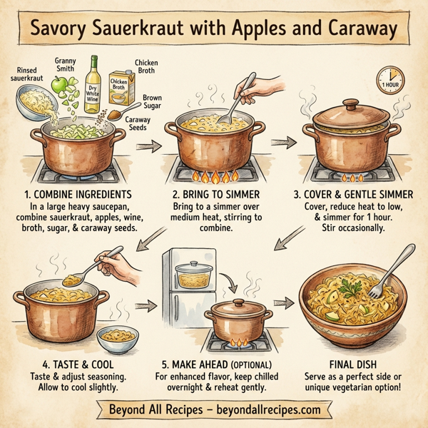 Savory Sauerkraut with Apples and Caraway instructions