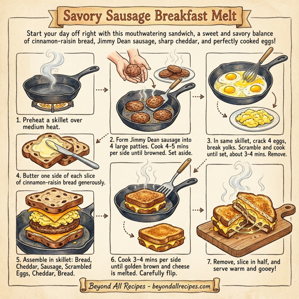 Savory Sausage Breakfast Melt instructions