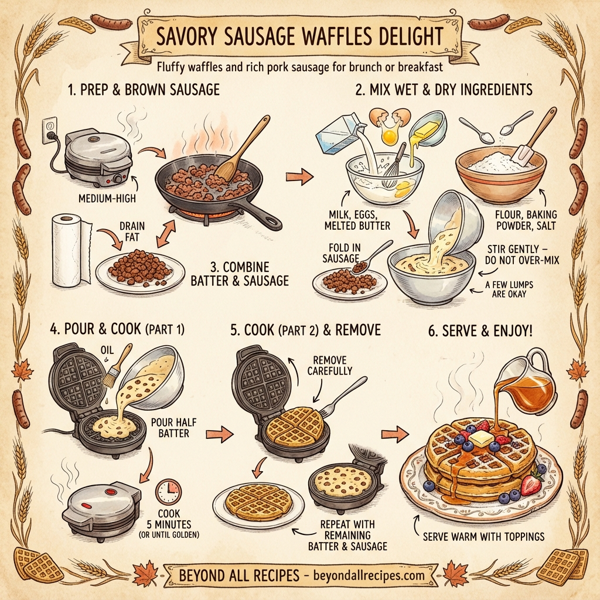 Savory Sausage Waffles Delight instructions