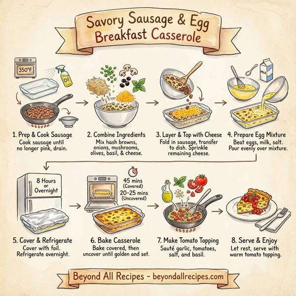 Savory Sausage & Egg Breakfast Casserole instructions