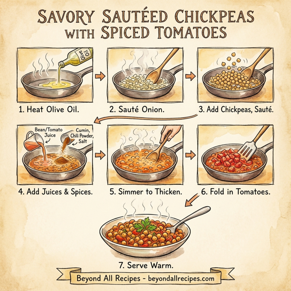 Savory Sautéed Chickpeas with Spiced Tomatoes instructions