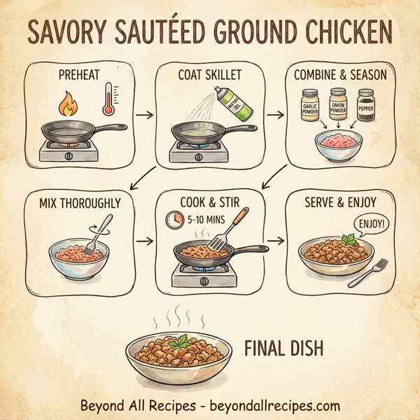 Savory Sautéed Ground Chicken instructions