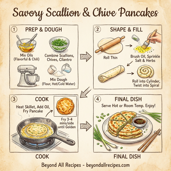 Savory Scallion & Chive Pancakes instructions
