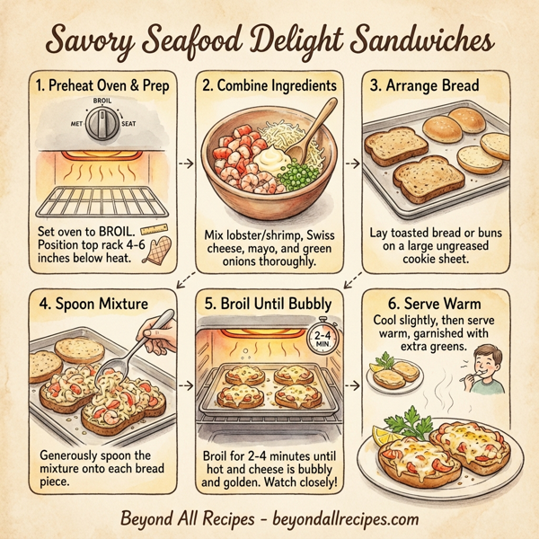 Savory Seafood Delight Sandwiches instructions