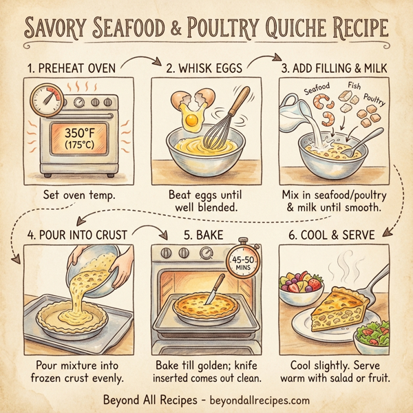 Savory Seafood and Poultry Quiche instructions