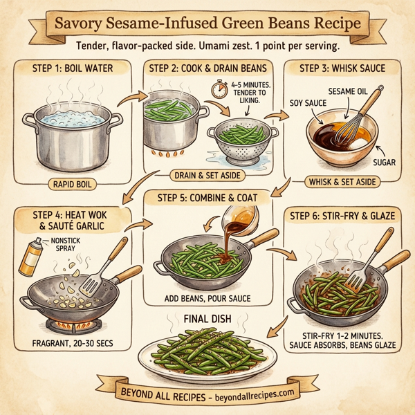 Savory Sesame-Infused Green Beans instructions