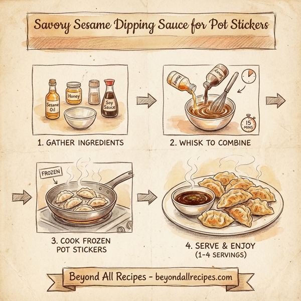 Savory Sesame Dipping Sauce for Pot Stickers instructions