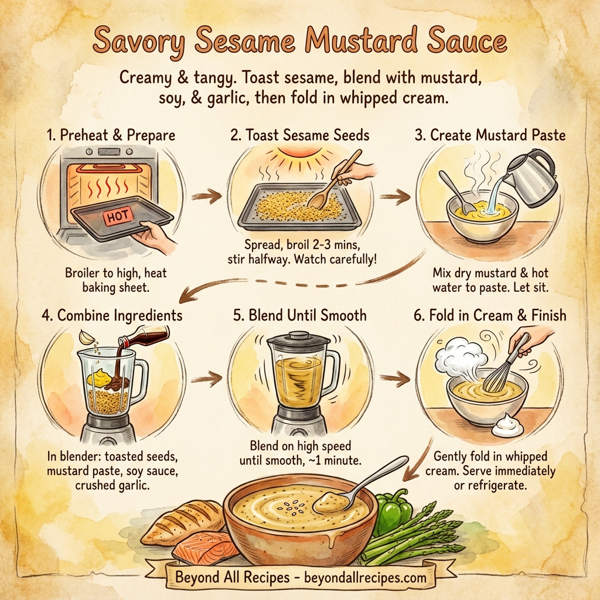 Savory Sesame Mustard Sauce instructions