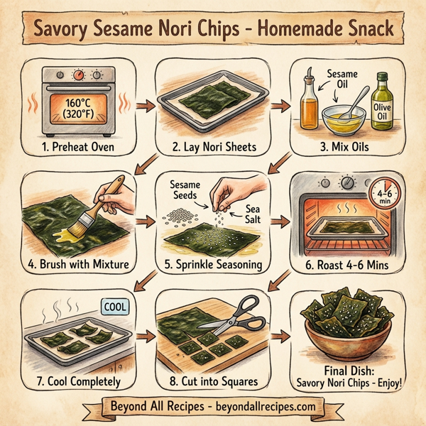 Savory Sesame Nori Chips instructions