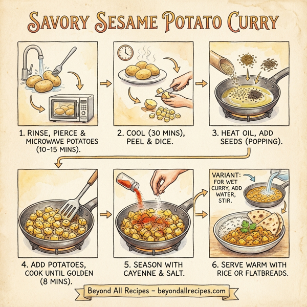 Savory Sesame Potato Curry instructions