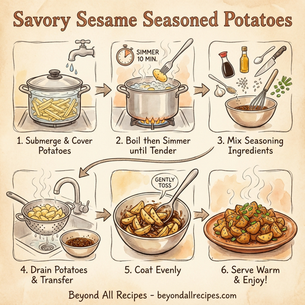 Savory Sesame Seasoned Potatoes instructions