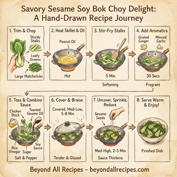 Savory Sesame Soy Bok Choy Delight instructions