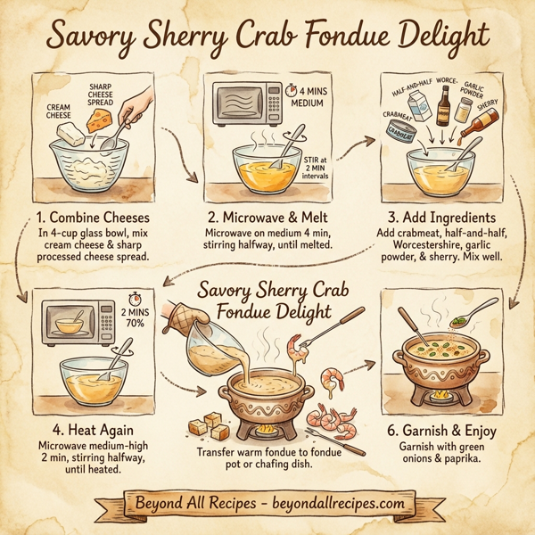 Savory Sherry Crab Fondue Delight instructions