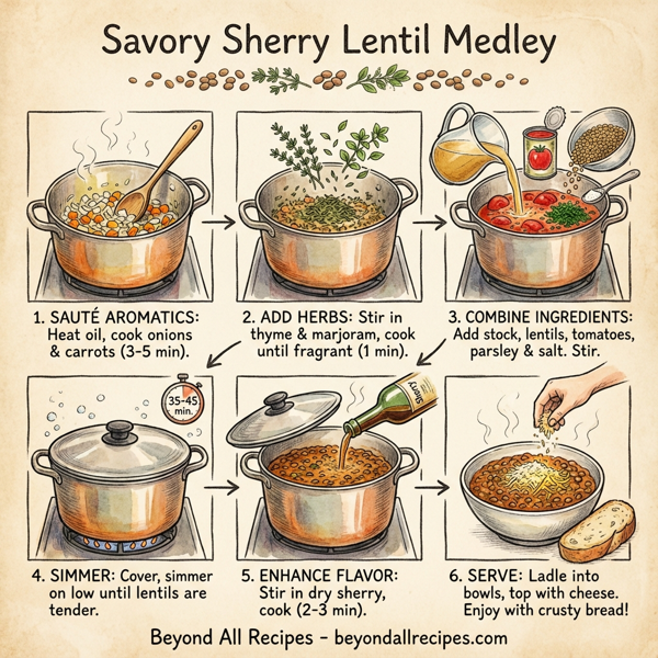 Savory Sherry Lentil Medley instructions