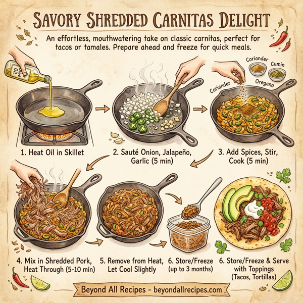 Savory Shredded Carnitas Delight instructions