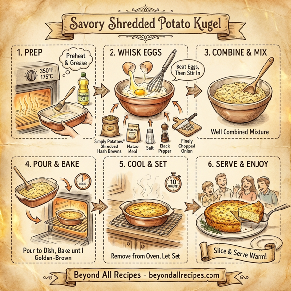 Savory Shredded Potato Kugel instructions
