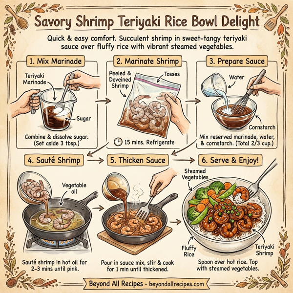 Savory Shrimp Teriyaki Rice Bowl Delight instructions