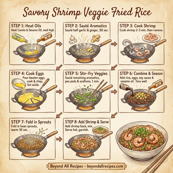 Savory Shrimp Veggie Fried Rice instructions