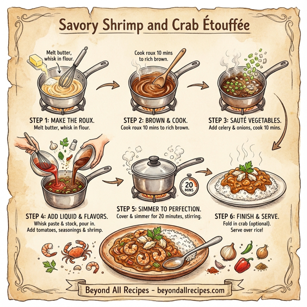 Savory Shrimp and Crab Étouffée instructions