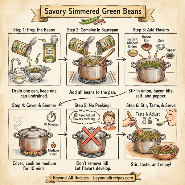 Savory Simmered Green Beans instructions