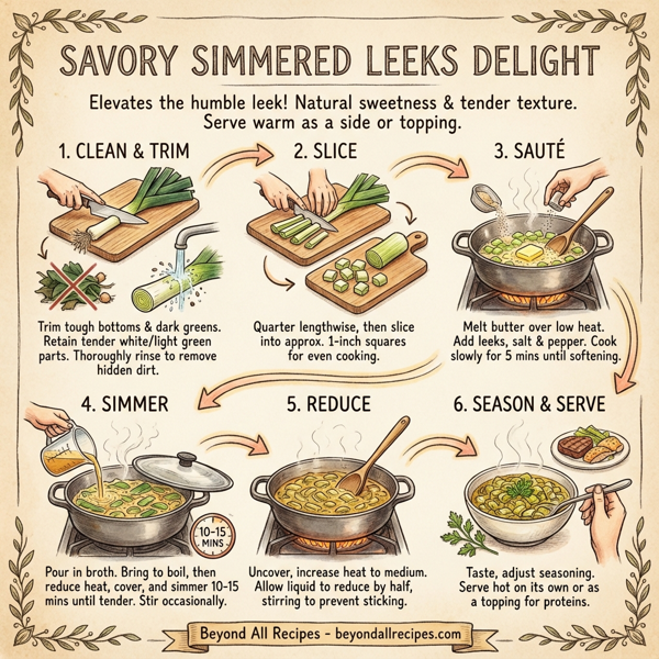 Savory Simmered Leeks Delight instructions