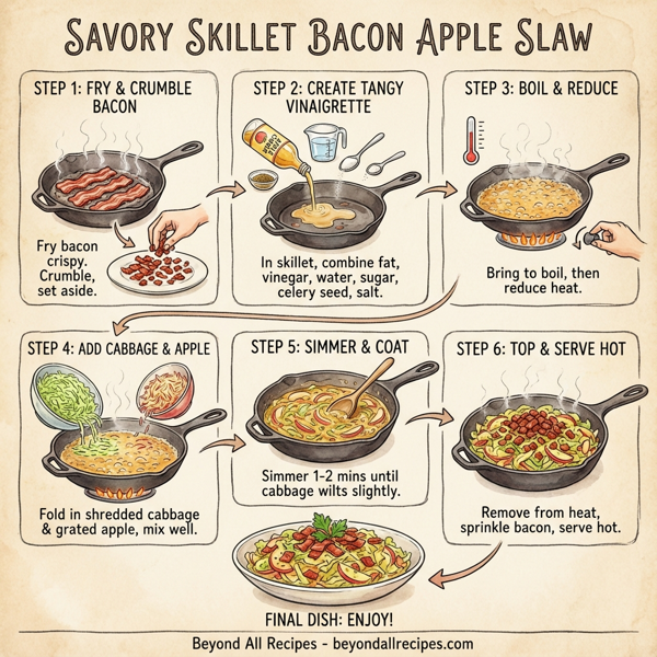 Savory Skillet Bacon Apple Slaw instructions