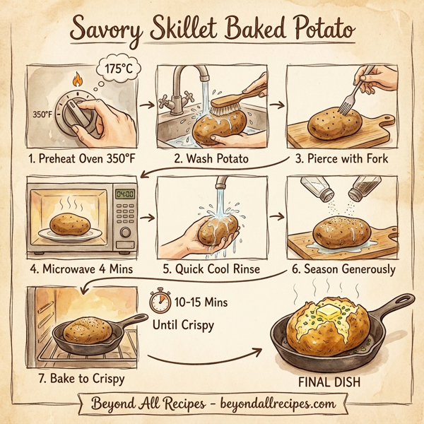 Savory Skillet Baked Potato instructions