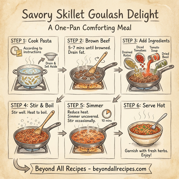 Savory Skillet Goulash Delight instructions
