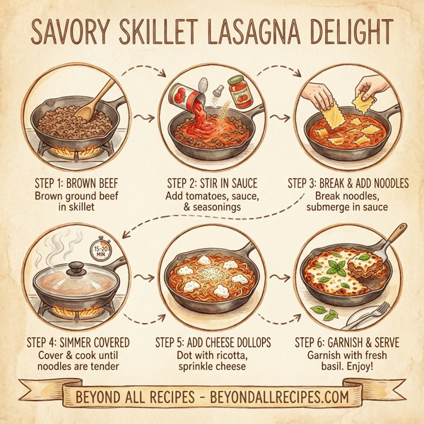 Savory Skillet Lasagna Delight instructions