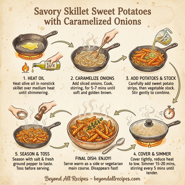 Savory Skillet Sweet Potatoes with Caramelized Onions instructions