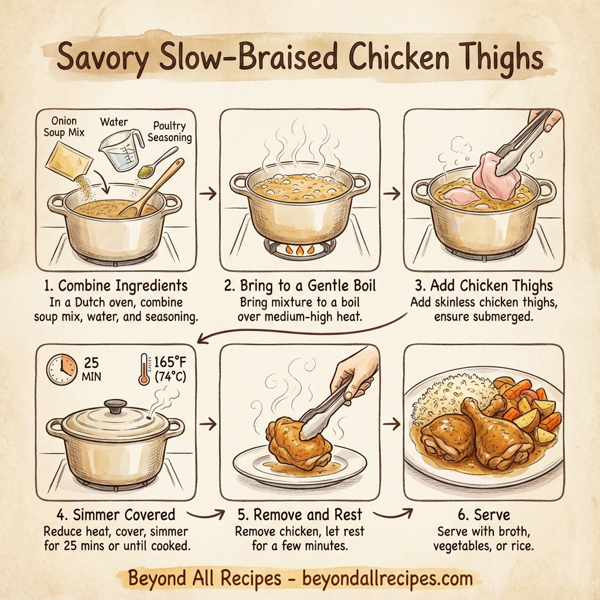 Savory Slow-Braised Chicken Thighs instructions