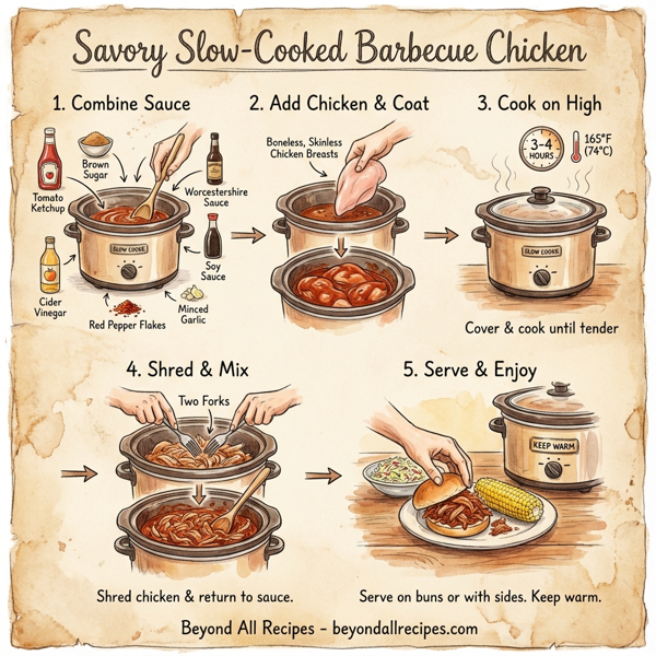 Savory Slow-Cooked Barbecue Chicken instructions