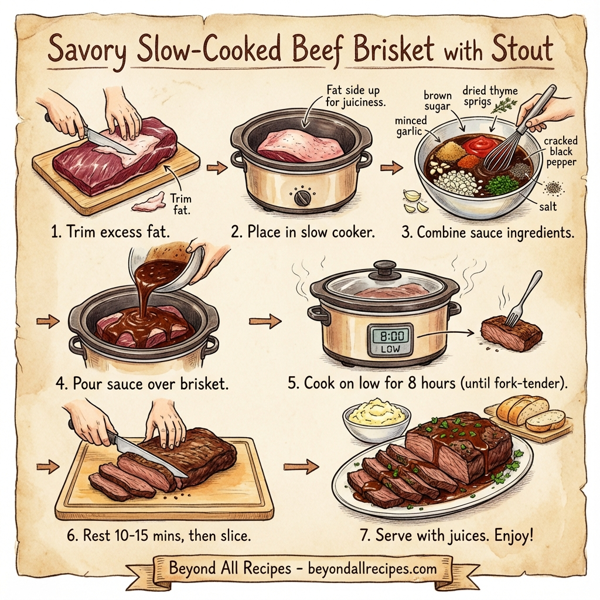 Savory Slow-Cooked Beef Brisket with Stout instructions