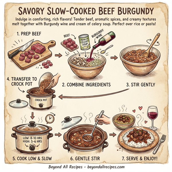 Savory Slow-Cooked Beef Burgundy instructions