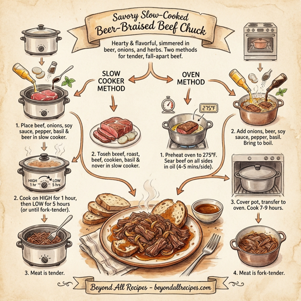 Savory Slow-Cooked Beer-Braised Beef Chuck instructions