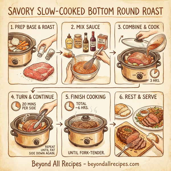 Savory Slow-Cooked Bottom Round Roast instructions