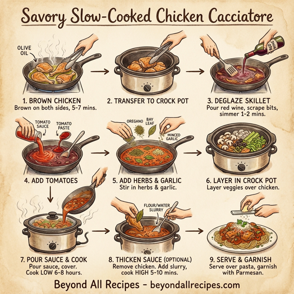 Savory Slow-Cooked Chicken Cacciatore instructions