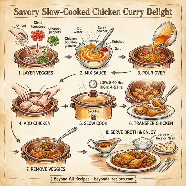 Savory Slow-Cooked Chicken Curry Delight instructions