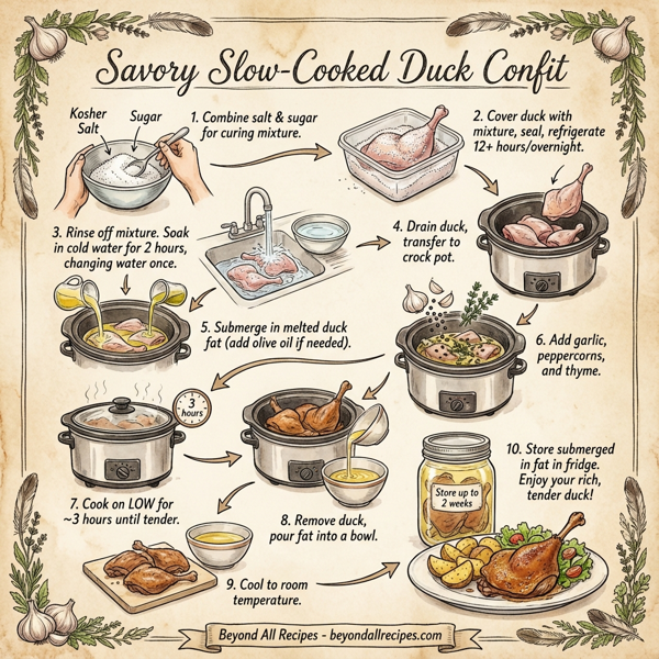 Savory Slow-Cooked Duck Confit instructions