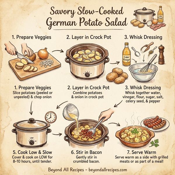 Savory Slow-Cooked German Potato Salad instructions