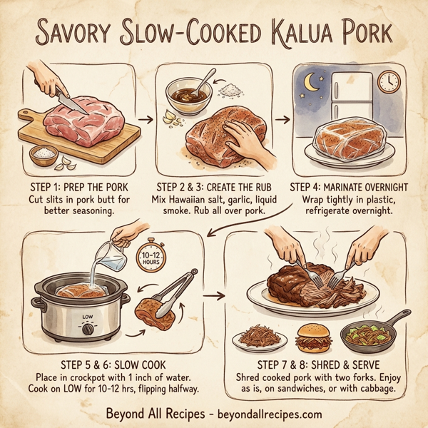 Savory Slow-Cooked Kalua Pork instructions