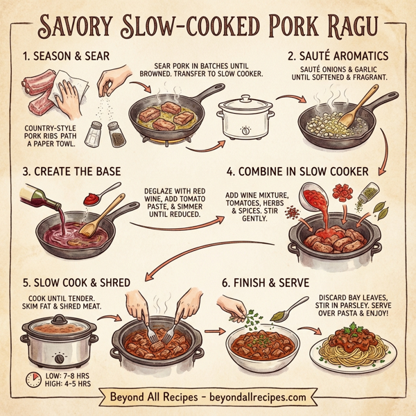 Savory Slow-Cooked Pork Ragu instructions