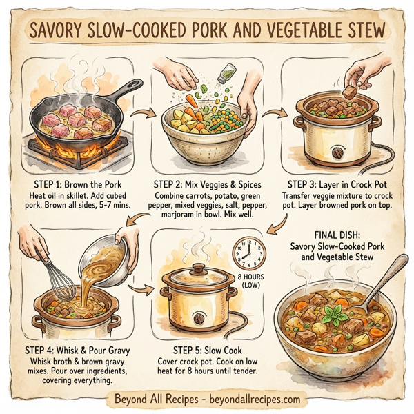 Savory Slow-Cooked Pork and Vegetable Stew instructions