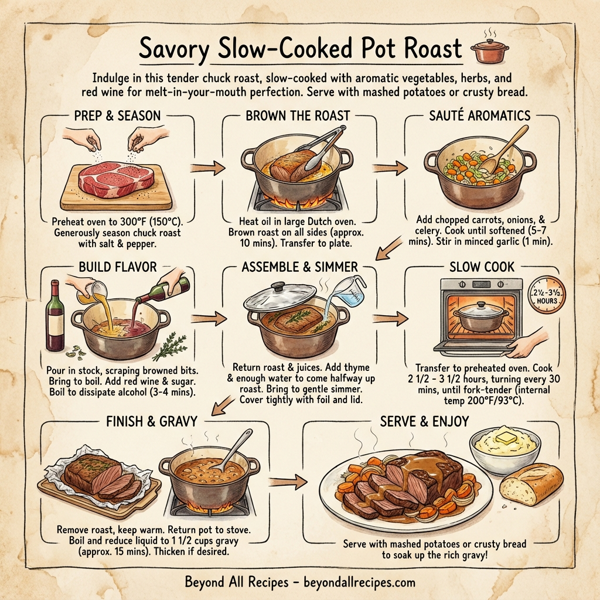 Savory Slow-Cooked Pot Roast instructions