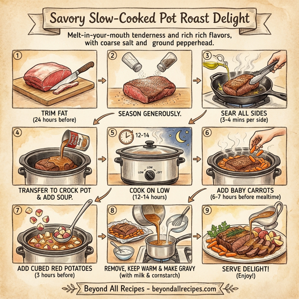 Savory Slow-Cooked Pot Roast Delight instructions