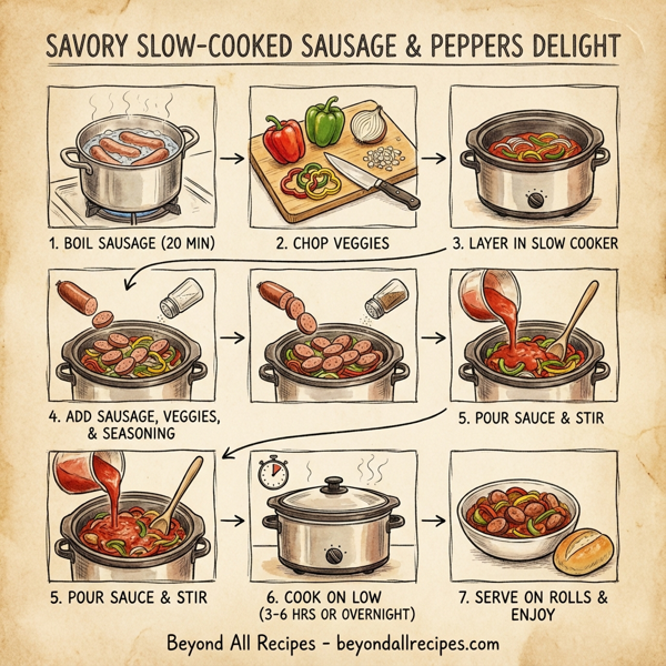 Savory Slow-Cooked Sausage & Peppers Delight instructions